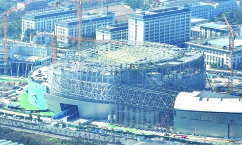 11月24日拍摄的紧凑型聚变能实验装置(BEST)建设现场(无人机照片)新华社发